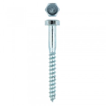 Eureka Coach Screw Galvanised Mild Steel 8x75mm Quantity:6