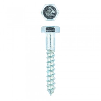 Eureka Coach Screw Galvanised Mild Steel 8x50mm Quantity:10