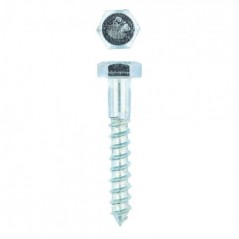 Eureka Coach Screw Galvanised Mild Steel 8x50mm Quantity:10