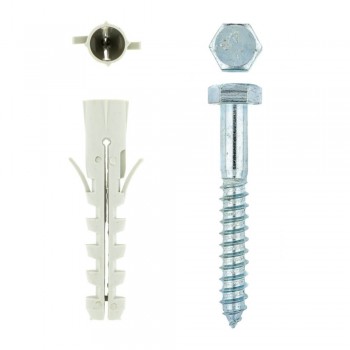 Eureka Coach Screw Galvanised Mild Steel 12x90mm Quantity:2ea