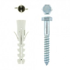 Eureka Coach Screw Galvanised Mild Steel 12x90mm Quantity:2ea