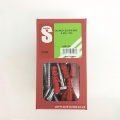 Svb Coach Screws & Plugs M8 X 75mm Quantity:50