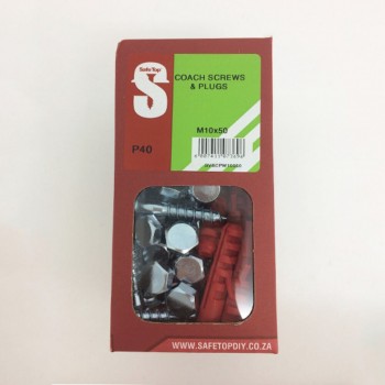 Svb Coach Screws & Plugs M10 X 50mm Quantity:40
