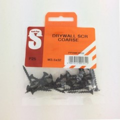 Pre Pack Drywall Screws Course M3.5 X 32mm Quantity:25
