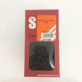 Svb Drywall Screws Fine M3.5 X 25mm Quantity:1000