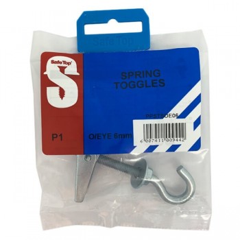 Pre Pack Spring Toggles Open Eye 6mm Quantity:1