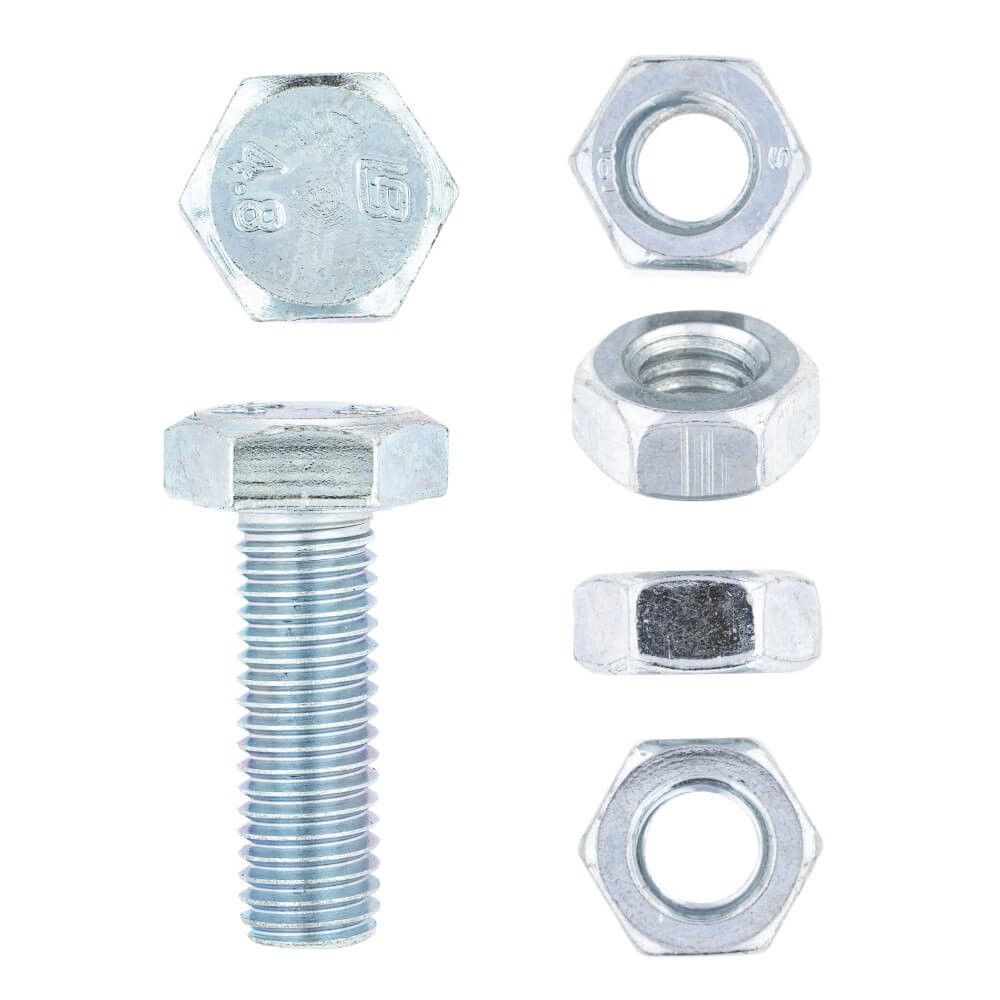 Eureka Set Screw & Nut Galvanised 10x30mm Quantity:8 Eureka Set Screw & Nut Galvanised 10x30mm Quantity:8