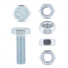 Eureka Set Screw & Nut Galvanised 10x30mm Quantity:8