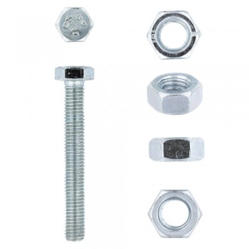 Eureka Set Screw & Nut Galvanised 8x60mm Quantity:8