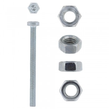 Eureka Set Screw & Nut Galvanised 6x75mm Quantity:4