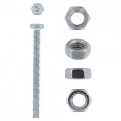 Eureka Set Screw & Nut Galvanised 6x75mm Quantity:4