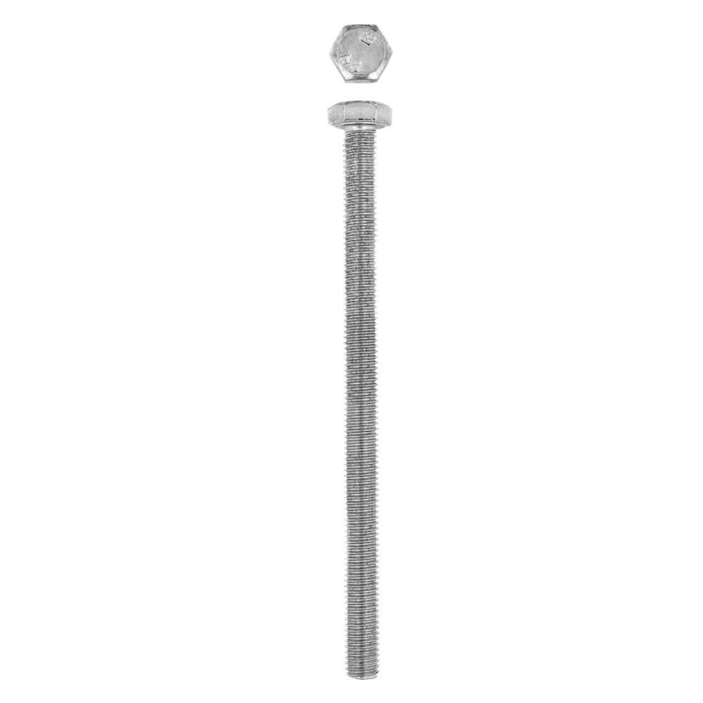 Eureka Set Screw & Nut Galvanised 8x125mm Quantity:8 Eureka Set Screw & Nut Galvanised 8x125mm Quantity:8