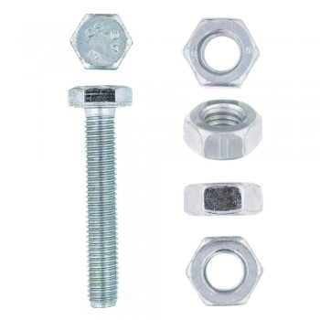 Eureka Set Screw & Nut Galvanised 10x60mm Quantity:10