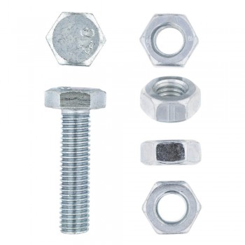 Eureka Set Screw & Nut Galvanised 10x40mm Quantity:6