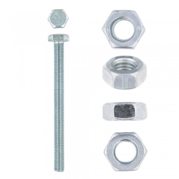 Eureka Set Screw & Nut Galvanised 10x120mm Quantity:6