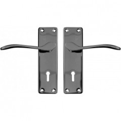 6" Sapphire Steel Handles Black Satin Plated