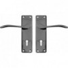 6" Sapphire Steel Handles Black Satin Plated