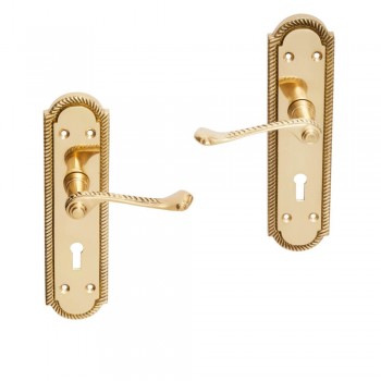 Door Handle, Georgian Gable Plate