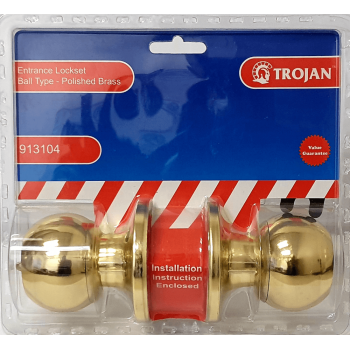 3100 Cylindrical Lockset Brass Plated