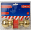 3100 Cylindrical Lockset Brass Plated