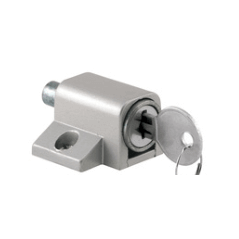 Patio Door Night Latch (push Lock) Silver