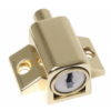 Patio Door Night Latch (push Lock) Brass Plated