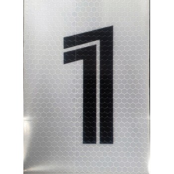 Black & White Reflective Number 1