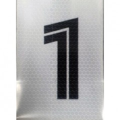 Black & White Reflective Number 1