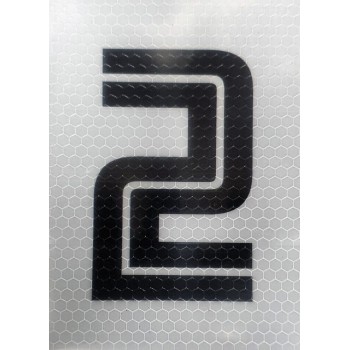 Black & White Reflective Number 2