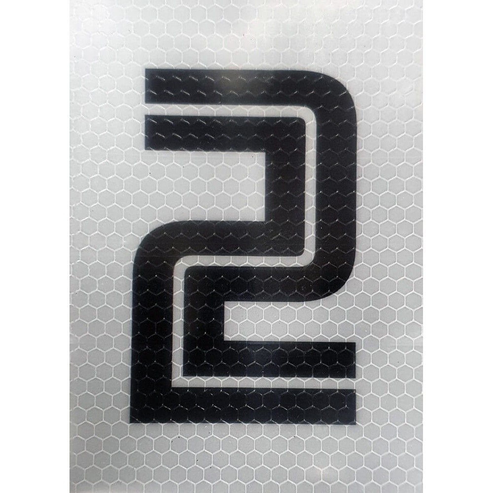 Black & White Reflective Number 2 Black & White Reflective Number 2