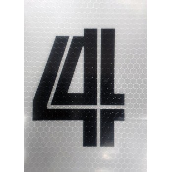 Black & White Reflective Number 4