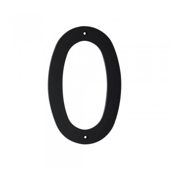 Black Plastic Number 200mm - Nr 0