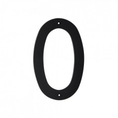 Black Plastic Number 200mm - Nr 0