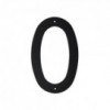 Black Plastic Number 200mm - Nr 0