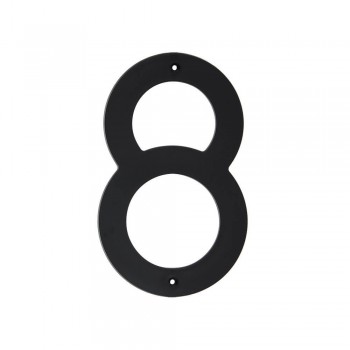 Black Plastic Number 200mm - Nr 8