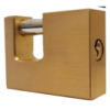 60mm Brass Insurance Rectangular Padlock