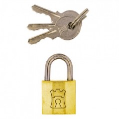 Fort Knox Brass Padlock Keyed Alike 20mm Quantity:3