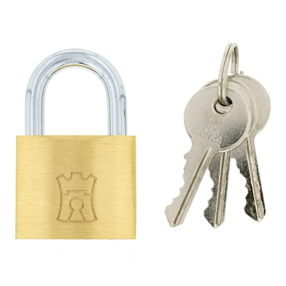 Fort Knox Padlock Brass 38mm Econo Fort Knox Padlock Brass 38mm Econo