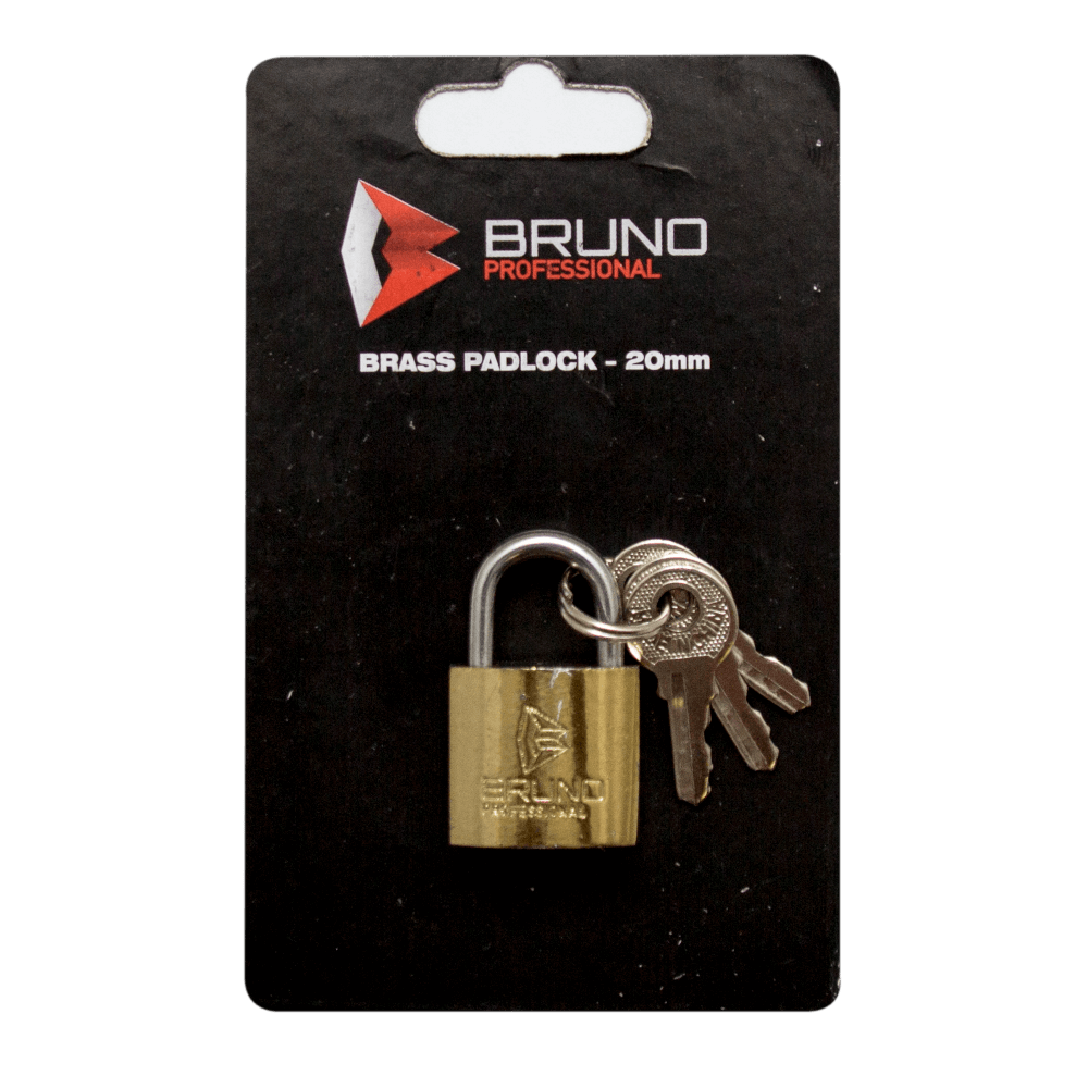 Brass Padlock 38mm Bruno Blister Brass Padlock 38mm Bruno Blister