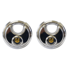 70mm Stainless Steel Keyed-alike Discus Padlocks Quantity:2
