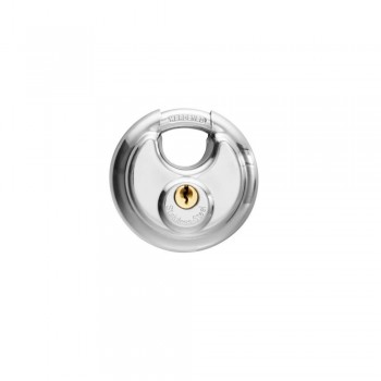 Discus Padlock 70mm, Stainless Steel, 2 Keys