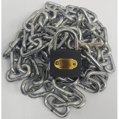 Galvanised Chain 5mm X 2m With Padlock 38mm