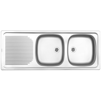 Kitchen Sink Stainless Steel Project Line Double Bowl