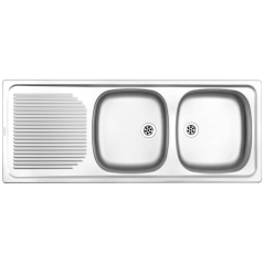 Kitchen Sink Stainless Steel Project Line Double Bowl
