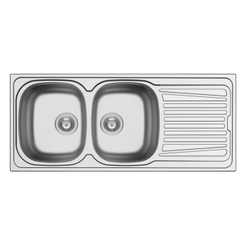 Kwikot Double Bowl Drop In Sink