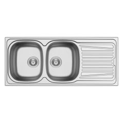 Kwikot Double Bowl Drop In Sink