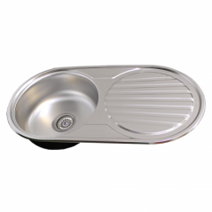 Kitchen Sink Round Single Bowl Drop In