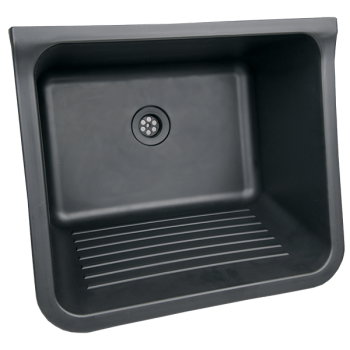 Eagle Black Plastic Washtrough 40L