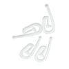 50 White Nylon Hooks
