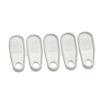 White Plastic Curtain Rail Gliders